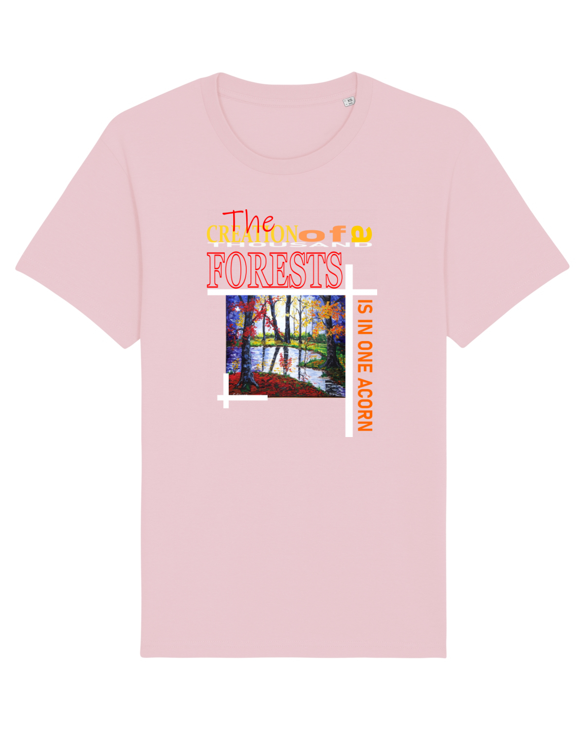Tricou mânecă scurtă Unisex Rocker Cotton Pink