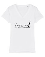 I Miss You Tricou mânecă scurtă guler V Damă Evoker