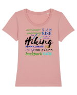 Hiking Tricou mânecă scurtă guler larg fitted Damă Expresser