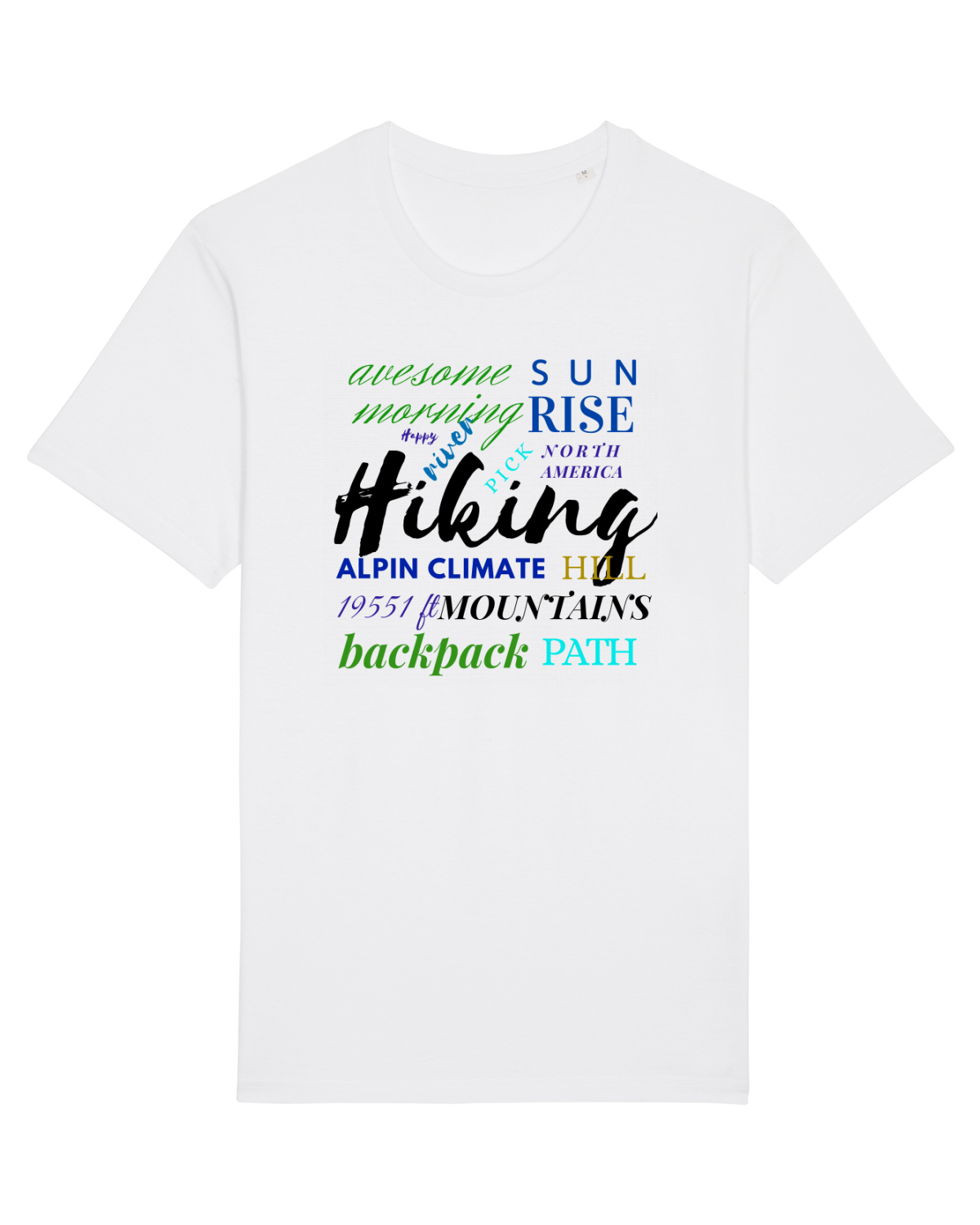 Tricou mânecă scurtă Unisex Rocker White