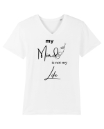 My Mind Is Not My Life Tricou mânecă scurtă guler V Bărbat Presenter