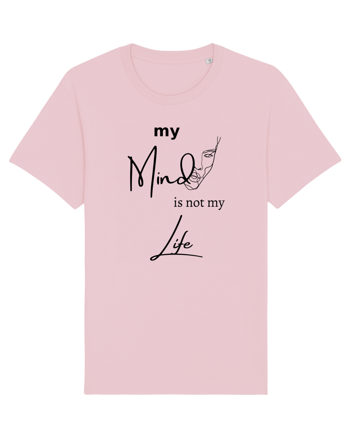 Tricou mânecă scurtă Unisex Rocker Cotton Pink