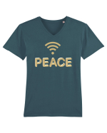 Peace Tricou mânecă scurtă guler V Bărbat Presenter