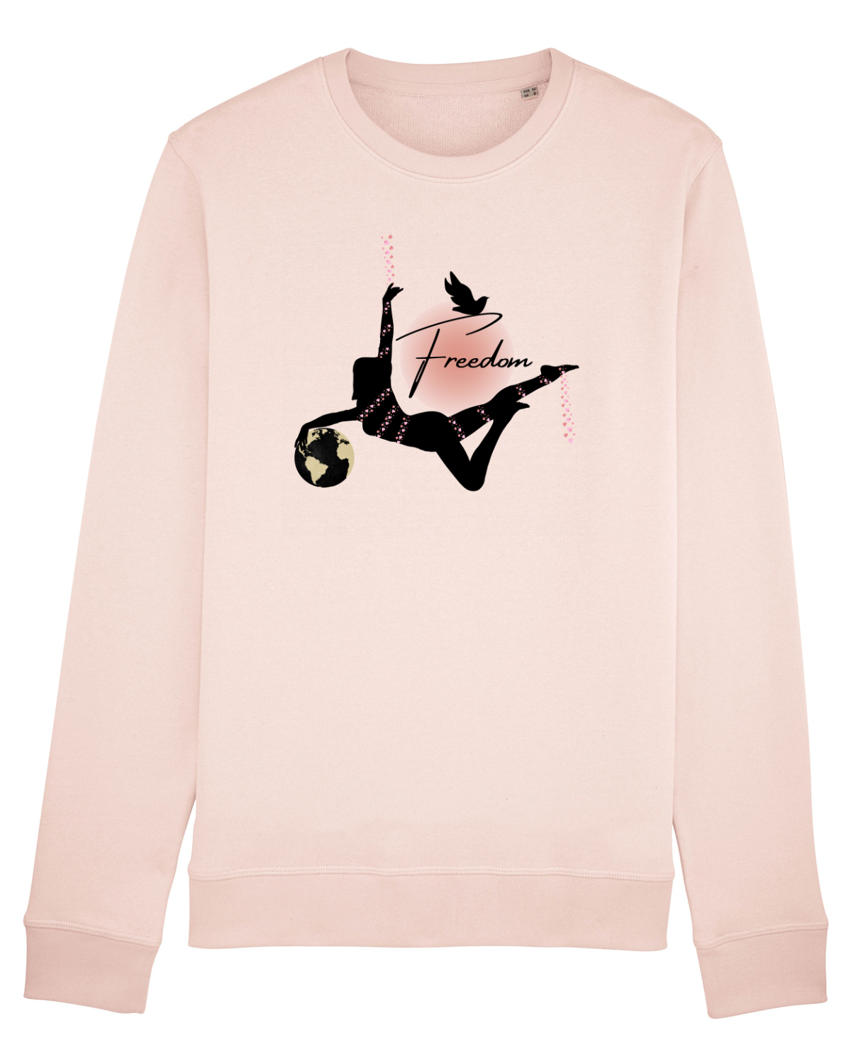 Bluză mânecă lungă Unisex Rise Candy Pink