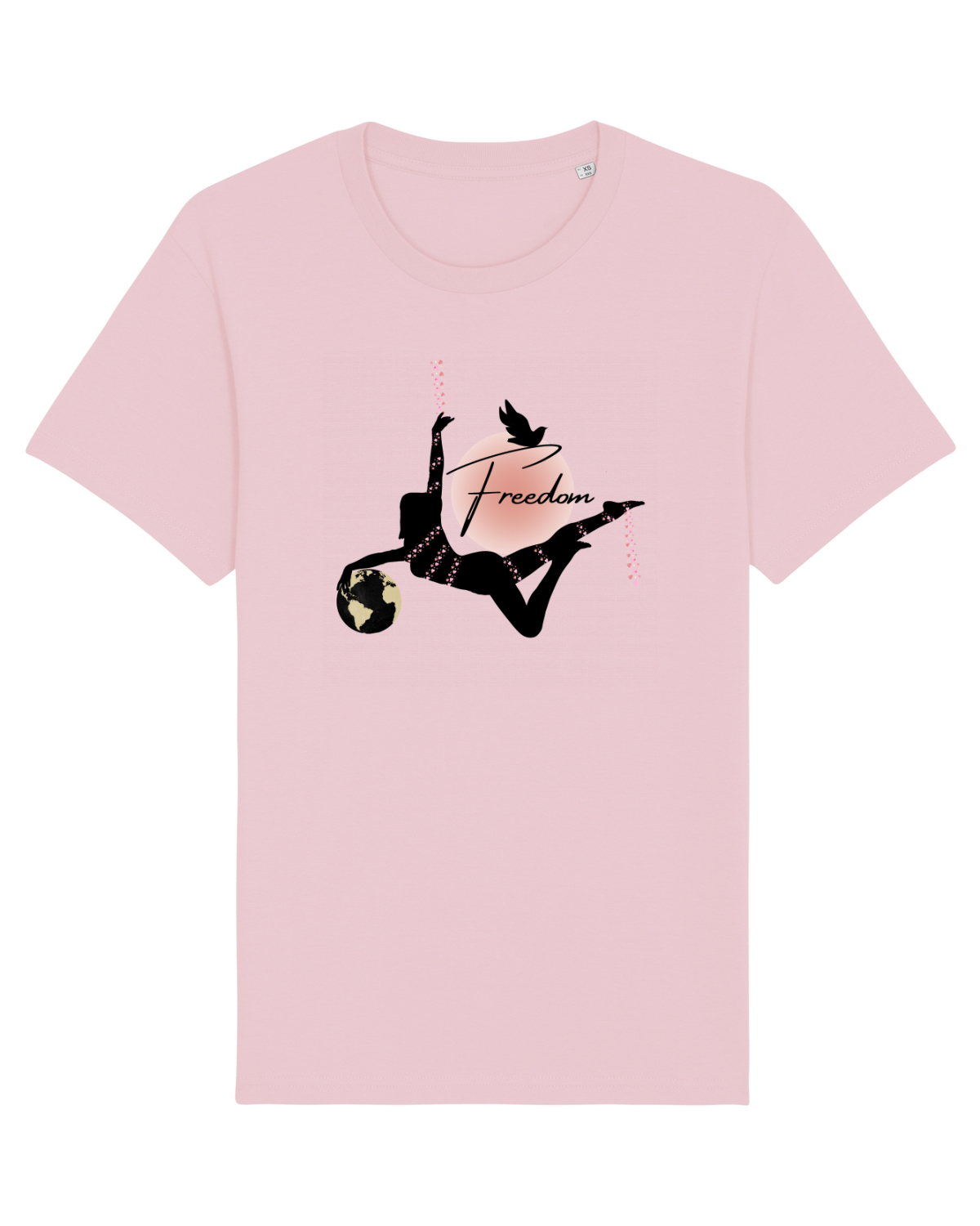 Tricou mânecă scurtă Unisex Rocker Cotton Pink
