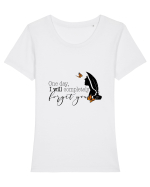 One Day Tricou mânecă scurtă guler larg fitted Damă Expresser