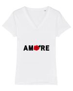 Amore Tricou mânecă scurtă guler V Damă Evoker
