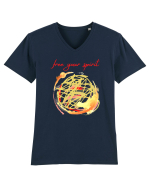 Free Your Spirit Tricou mânecă scurtă guler V Bărbat Presenter