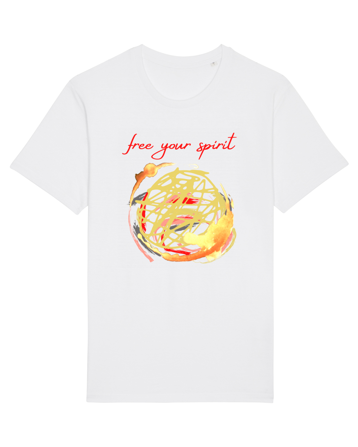 Tricou mânecă scurtă Unisex Rocker White