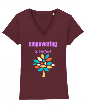 Empowering Connection Burgundy