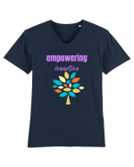 Empowering Connection Tricou mânecă scurtă guler V Bărbat Presenter