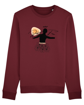 Passion Over Fear Burgundy