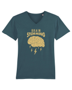 Brain Storming.. Tricou mânecă scurtă guler V Bărbat Presenter