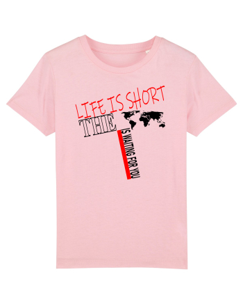 Life is short Cotton Pink