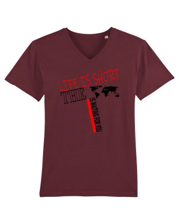 Life is short Burgundy