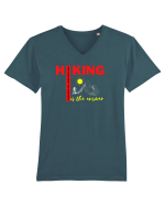 Hiking Is The Answer Tricou mânecă scurtă guler V Bărbat Presenter