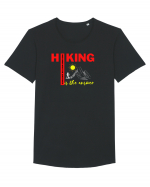 Hiking Is The Answer Tricou mânecă scurtă guler larg Bărbat Skater