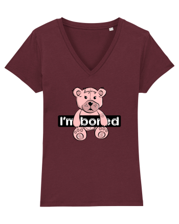 Bored Teddy Burgundy