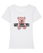 Bored Teddy Tricou mânecă scurtă guler larg fitted Damă Expresser