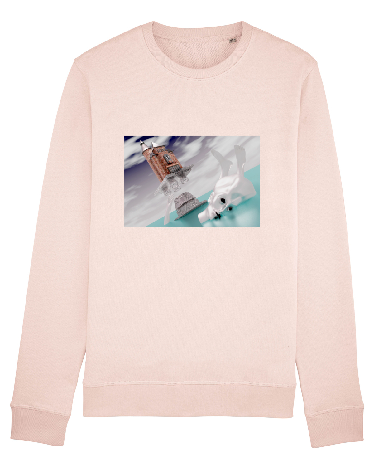 Bluză mânecă lungă Unisex Rise Candy Pink