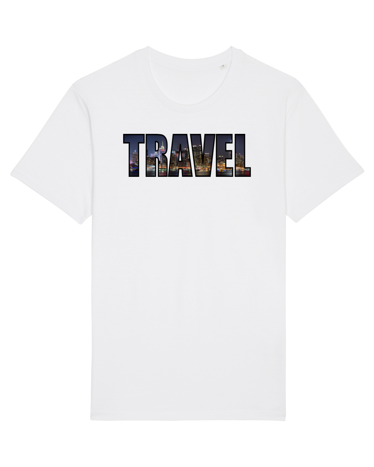 Tricou mânecă scurtă Unisex Rocker White