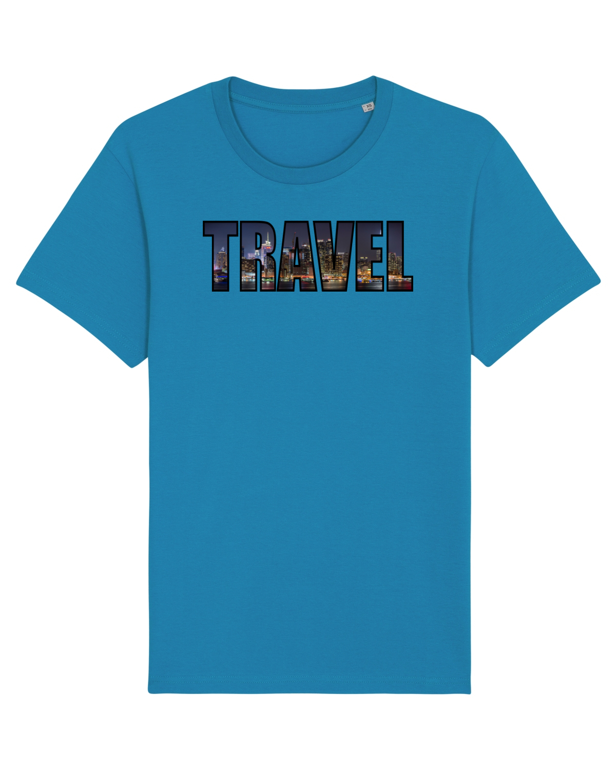 Tricou mânecă scurtă Unisex Rocker Azur
