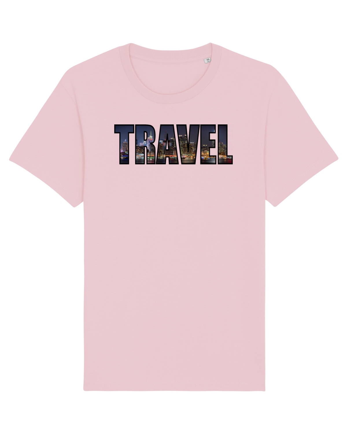 Tricou mânecă scurtă Unisex Rocker Cotton Pink