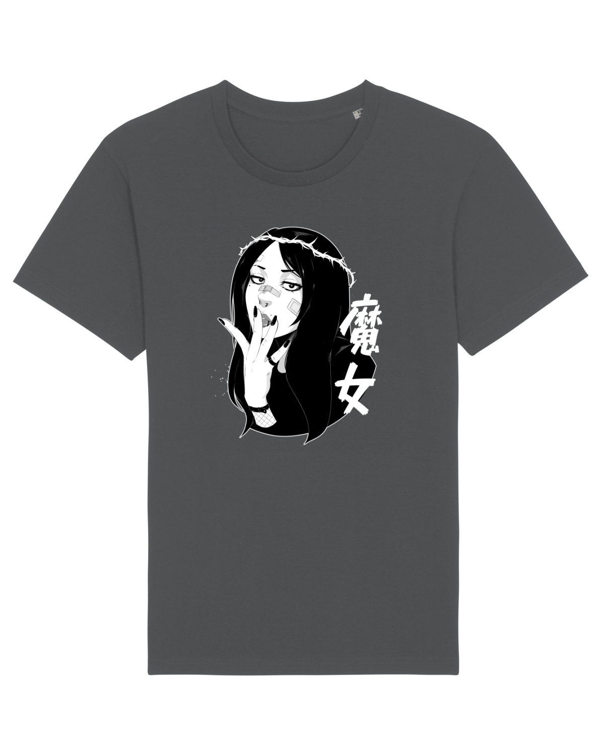 Tricou mânecă scurtă Unisex Rocker Anthracite