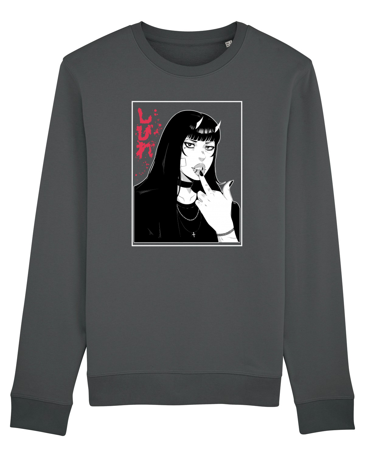 Bluză mânecă lungă Unisex Rise Anthracite