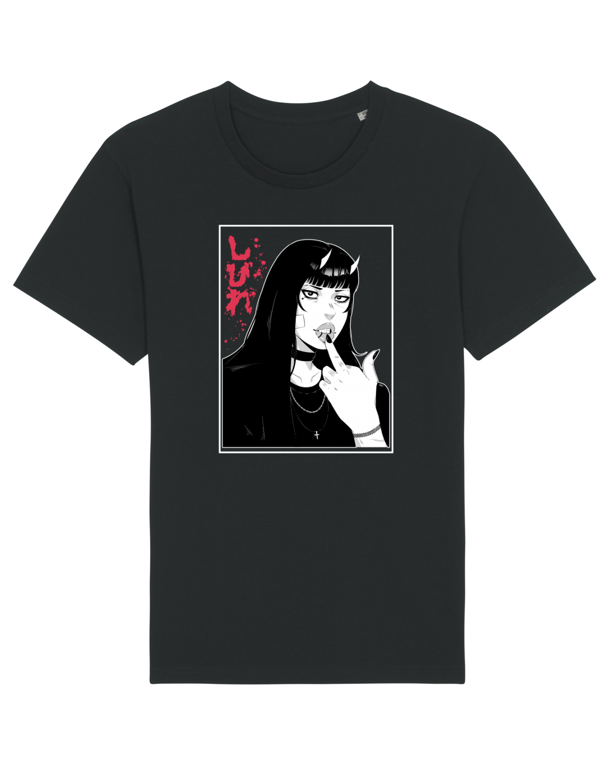 Tricou mânecă scurtă Unisex Rocker Black