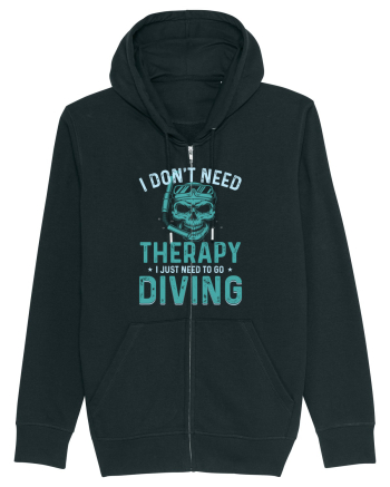 I Don't Need Therapy I Just Need To Go Diving Black