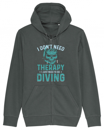 I Don't Need Therapy I Just Need To Go Diving Anthracite