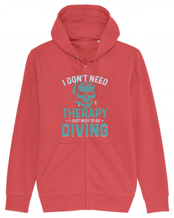 I Don't Need Therapy I Just Need To Go Diving Carmine Red