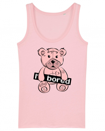 I'm Bored - Pink Teddy Bear Cotton Pink