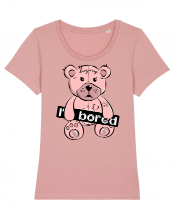 I'm Bored - Pink Teddy Bear Canyon Pink