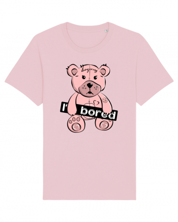 I'm Bored - Pink Teddy Bear Cotton Pink