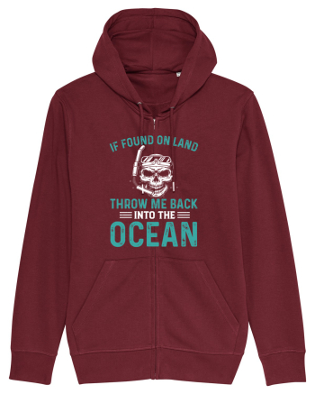 If Found On Land Throw Me Back Into The Ocean Burgundy