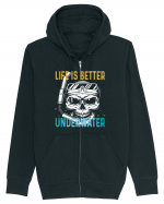 Life Is Better Underwater Hanorac cu fermoar Unisex Connector