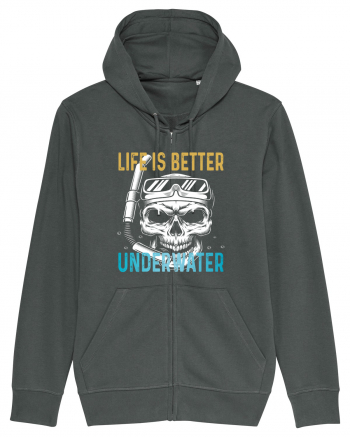 Life Is Better Underwater Anthracite