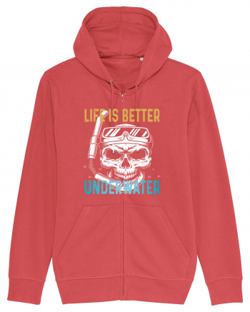 Life Is Better Underwater Carmine Red