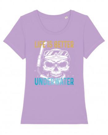 Life Is Better Underwater Lavender Dawn