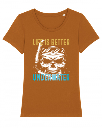 Life Is Better Underwater Roasted Orange