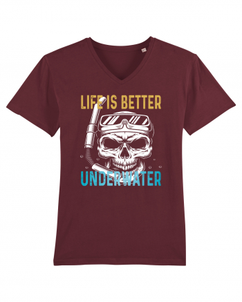 Life Is Better Underwater Burgundy