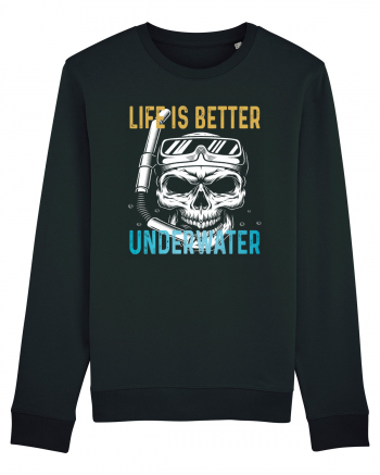 Life Is Better Underwater Black