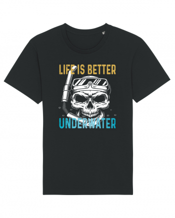 Life Is Better Underwater Black