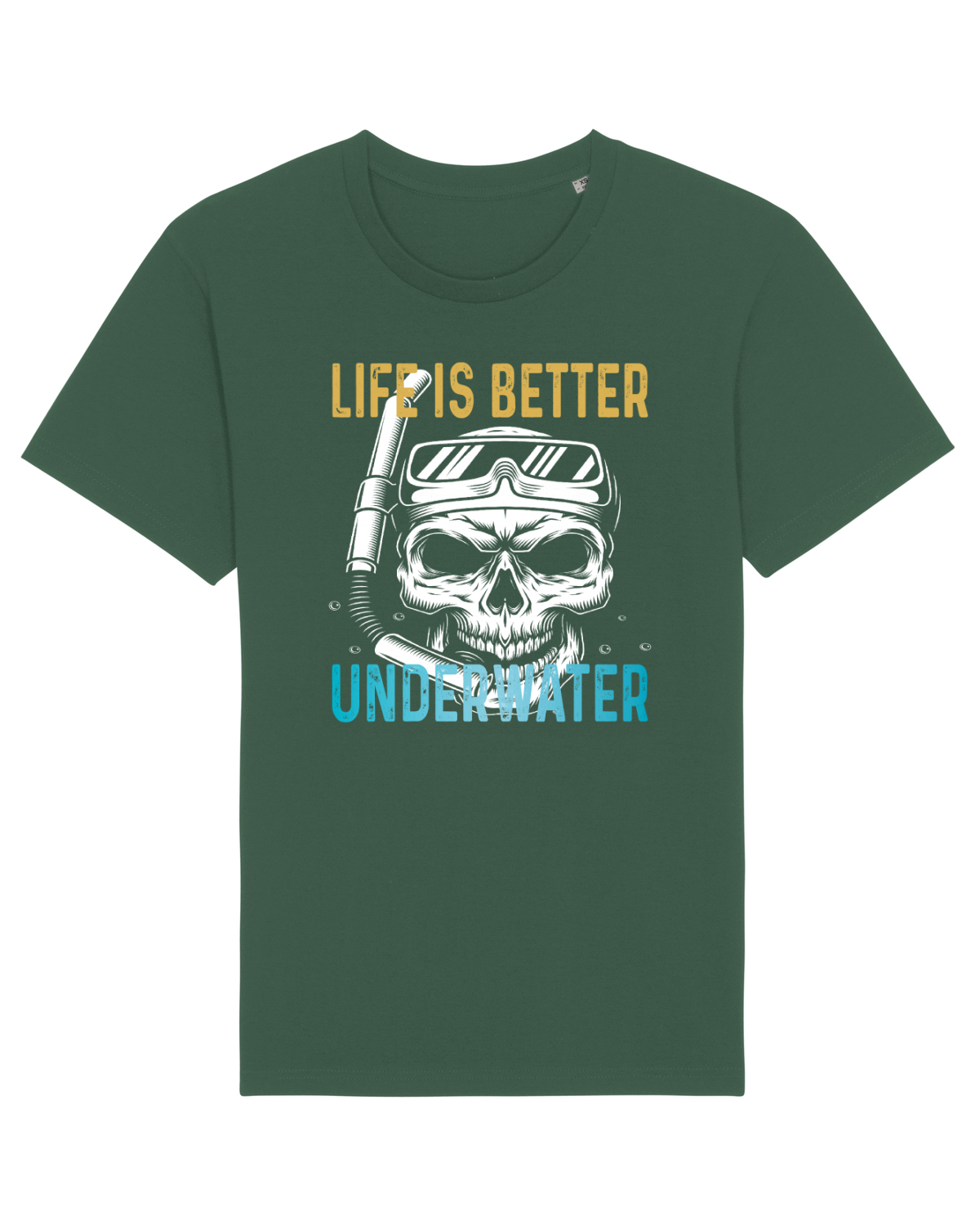 Tricou mânecă scurtă Unisex Rocker Bottle Green
