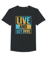 Life Is Better Underwater Tricou mânecă scurtă guler larg Bărbat Skater