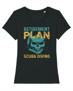 Retirement Plan Scuba Diving Tricou mânecă scurtă guler larg fitted Damă Expresser