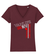 Vanlife. Home Is Where I Park It Tricou mânecă scurtă guler V Damă Evoker