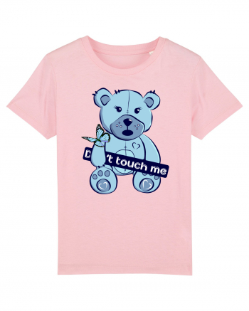 Don't Touch Me - Blue Teddy Bear Cotton Pink